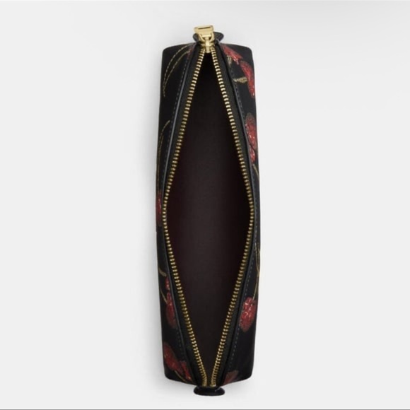 Coach Pencil Case with Cherry Print NWT - Picture 2 of 5